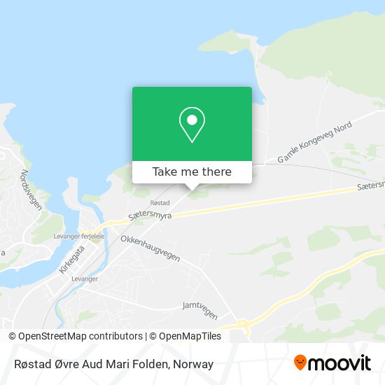 Røstad Øvre Aud Mari Folden map