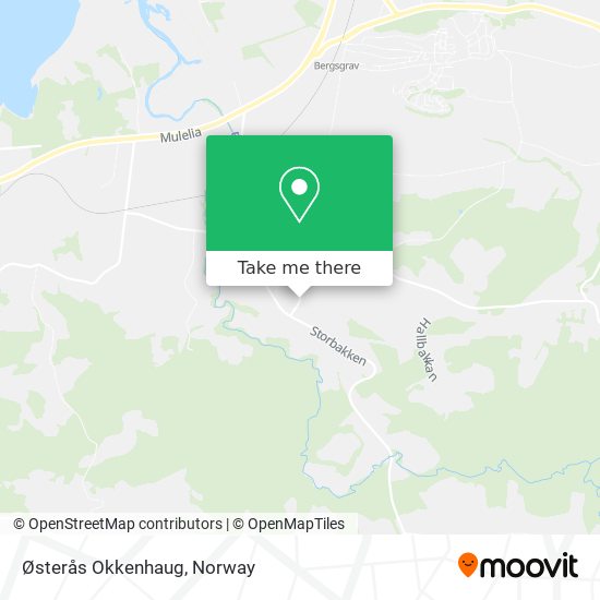 Østerås Okkenhaug map