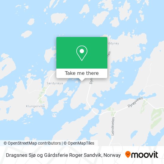 Dragsnes Sjø og Gårdsferie Roger Sandvik map