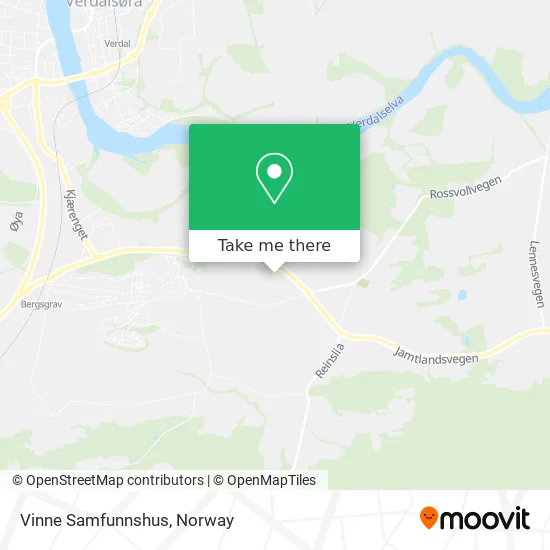 Vinne Samfunnshus map
