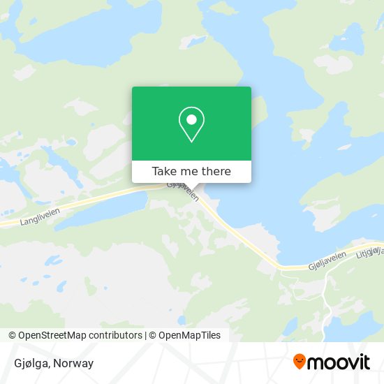 Gjølga map