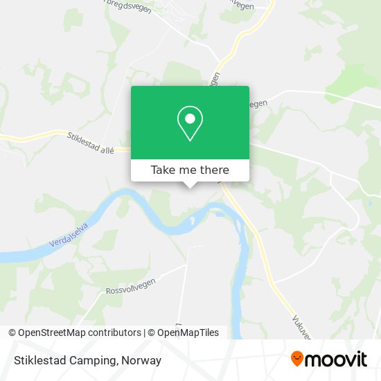 Stiklestad Camping map