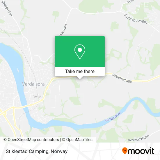 Stiklestad Camping map