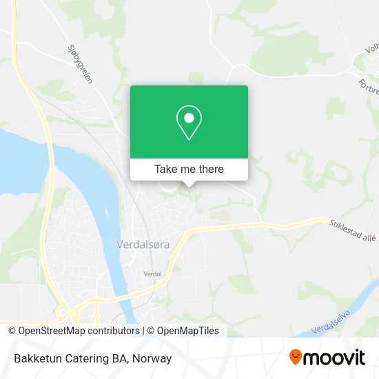 Bakketun Catering BA map