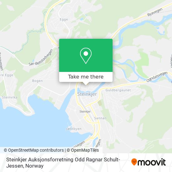 Steinkjer Auksjonsforretning Odd Ragnar Schult-Jessen map