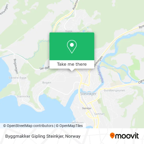 Byggmakker Gipling Steinkjer map