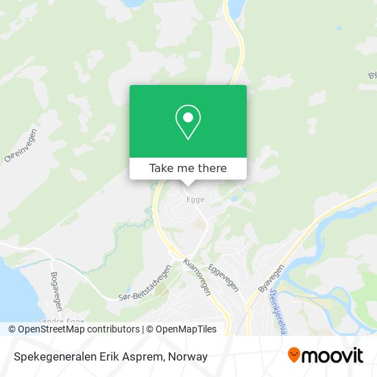 Spekegeneralen Erik Asprem map