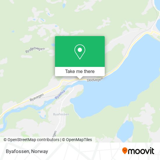 Byafossen map