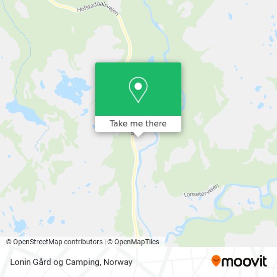 Lonin Gård og Camping map