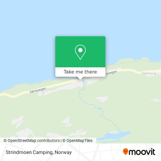Strindmoen Camping map