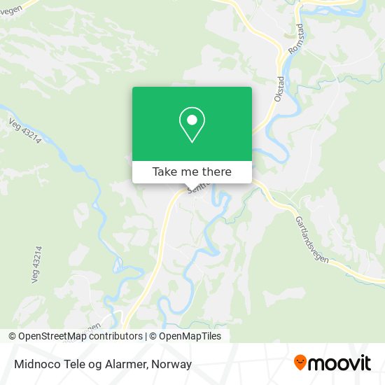 Midnoco Tele og Alarmer map