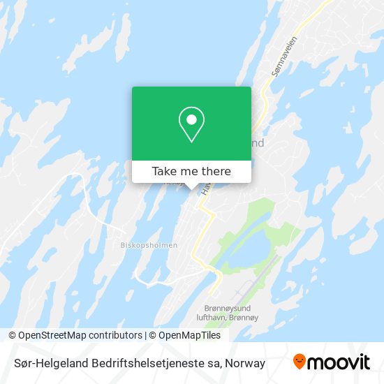 Sør-Helgeland Bedriftshelsetjeneste sa map