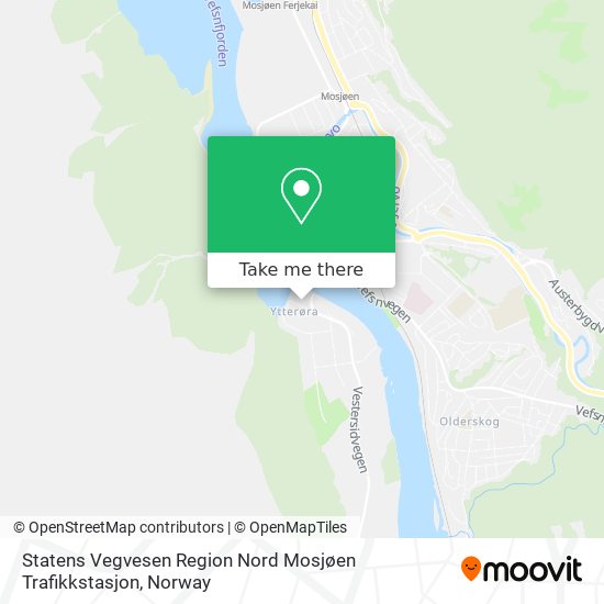 Statens Vegvesen Region Nord Mosjøen Trafikkstasjon map