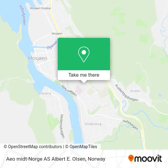 Aeo midt-Norge AS Albert E. Olsen map