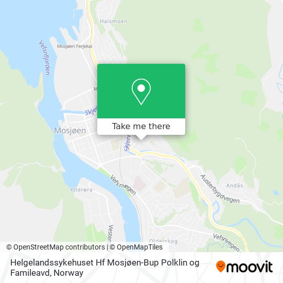 Helgelandssykehuset Hf Mosjøen-Bup Polklin og Famileavd map