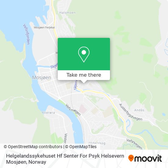 Helgelandssykehuset Hf Senter For Psyk Helsevern Mosjøen map