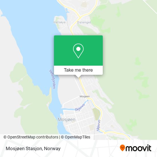 Mosjøen Stasjon map