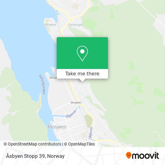 Åsbyen Stopp 39 map