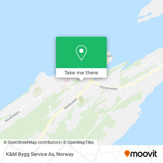 K&M Bygg Service As map