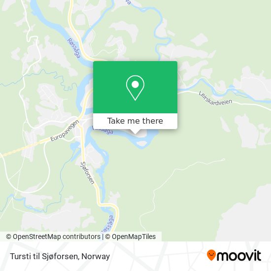Tursti til Sjøforsen map