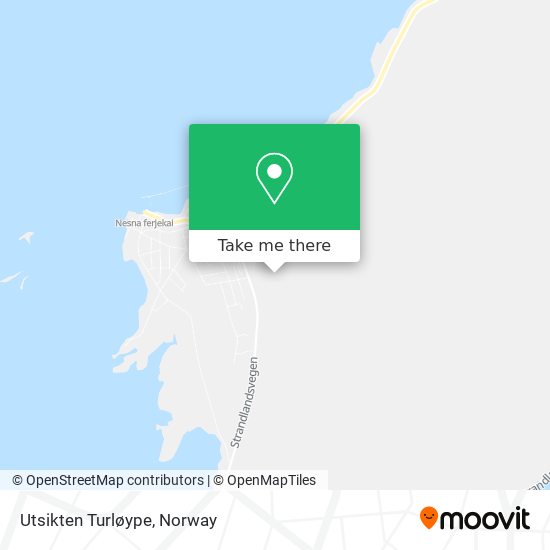 Utsikten Turløype map