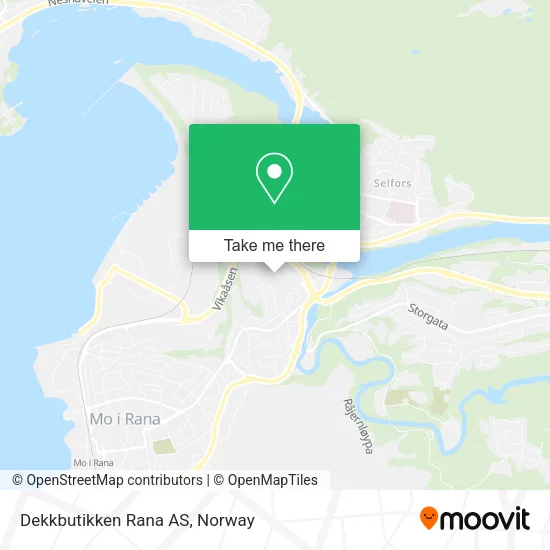 Dekkbutikken Rana AS map