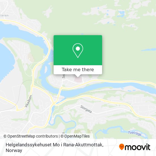 Helgelandssykehuset Mo i Rana-Akuttmottak map