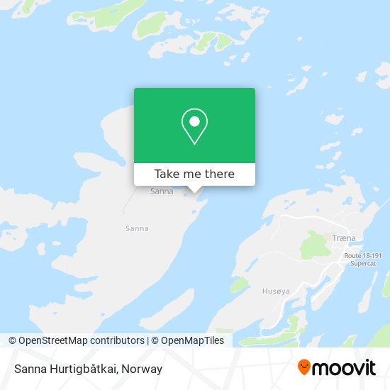 Sanna Hurtigbåtkai map