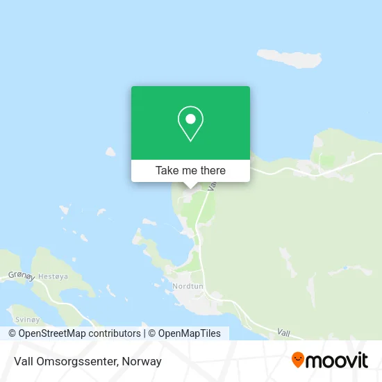 Vall Omsorgssenter map