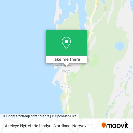 Akeleye Hytteferie Inndyr I Nordland map