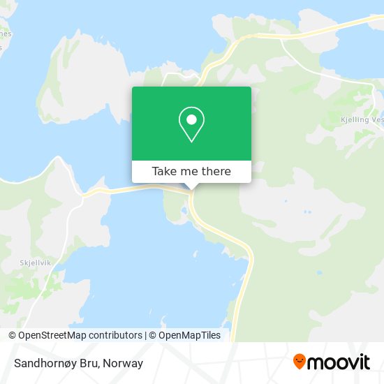 Sandhornøy Bru map