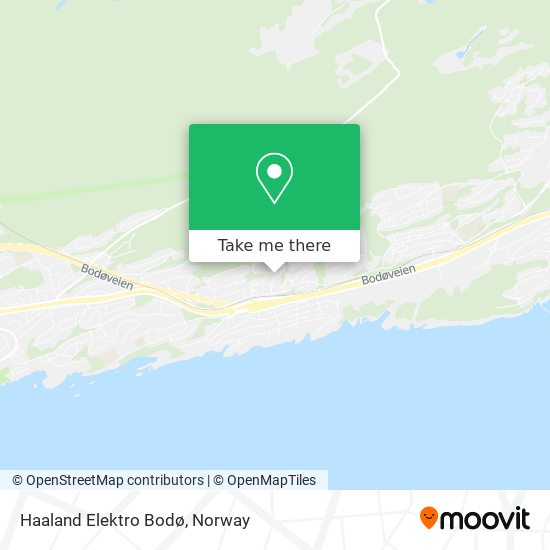 Haaland Elektro Bodø map