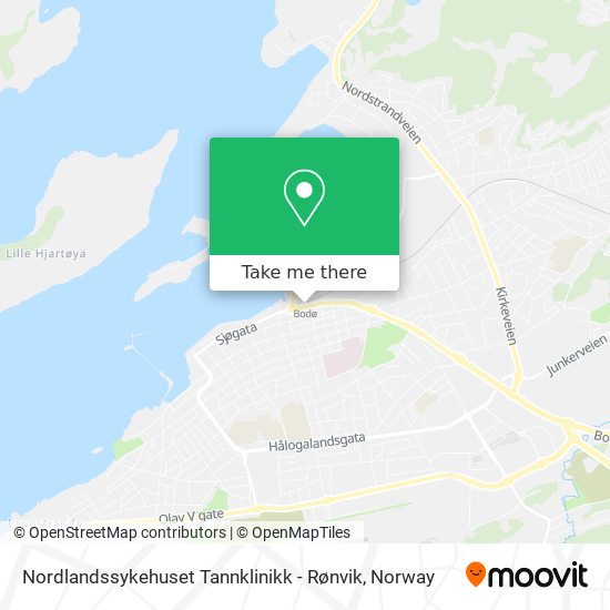 Nordlandssykehuset Tannklinikk - Rønvik map