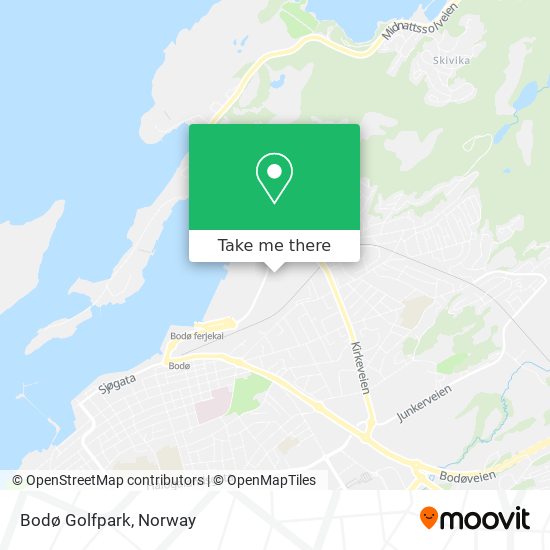 Bodø Golfpark map