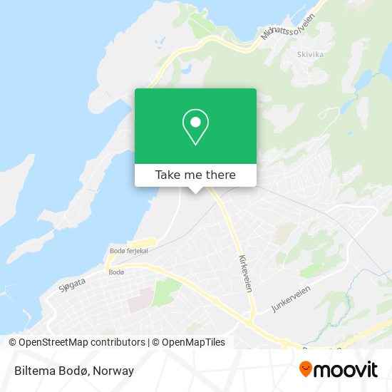 Biltema Bodø map