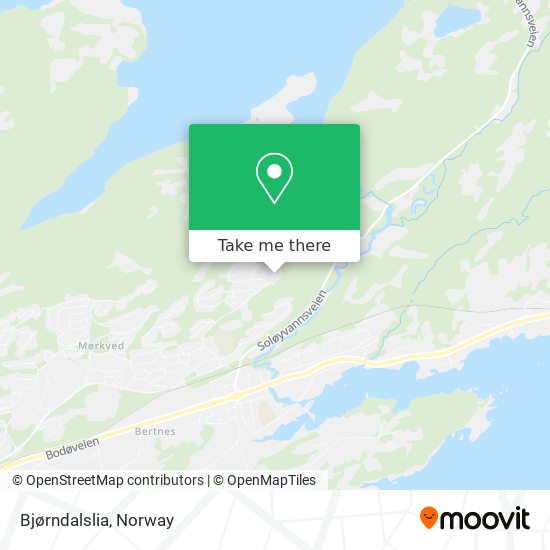 Bjørndalslia map