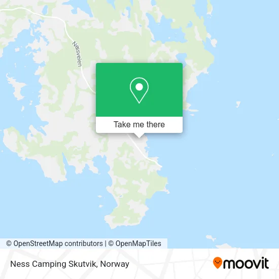 Ness Camping Skutvik map