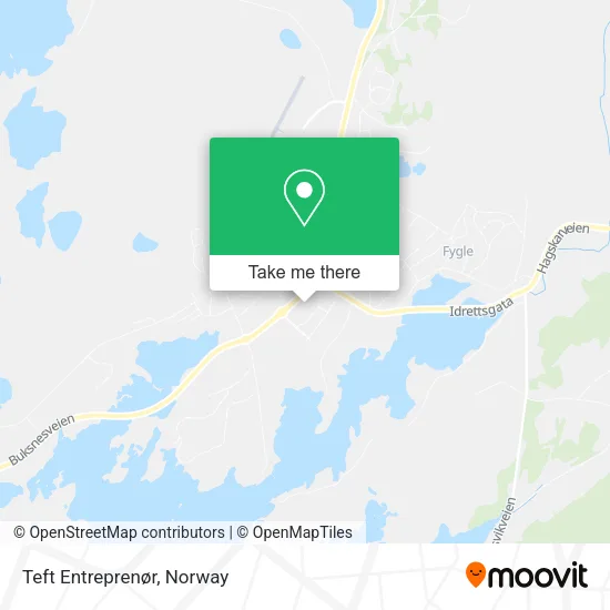 Teft Entreprenør map