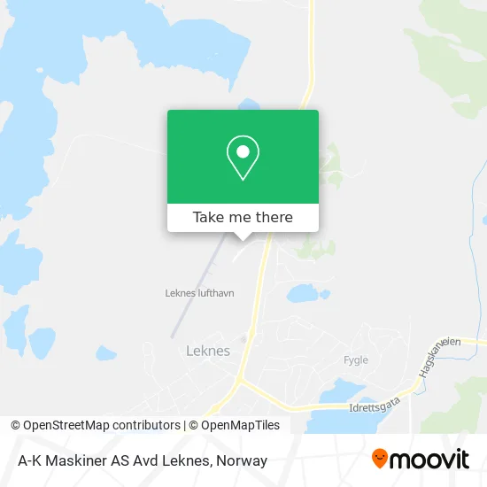 A-K Maskiner AS Avd Leknes map