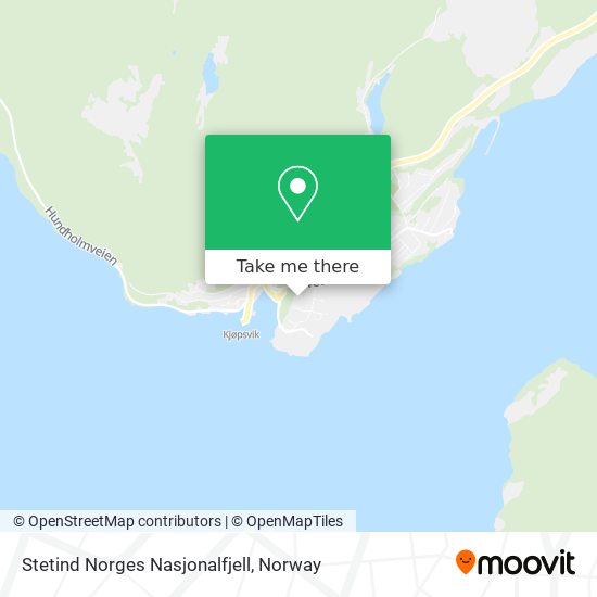 Stetind Norges Nasjonalfjell map