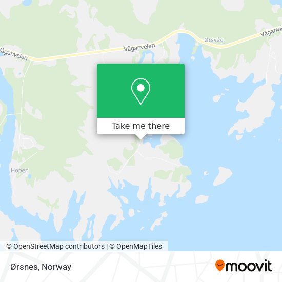 Ørsnes map