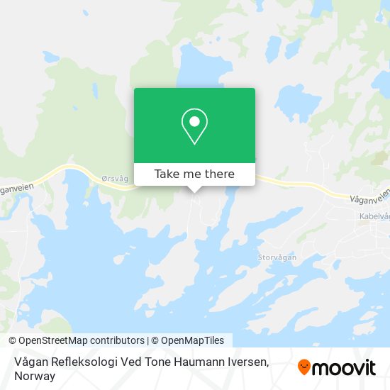 Vågan Refleksologi Ved Tone Haumann Iversen map