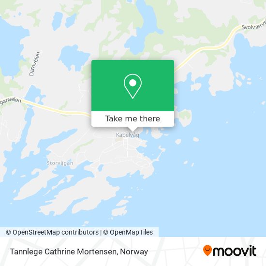 Tannlege Cathrine Mortensen map