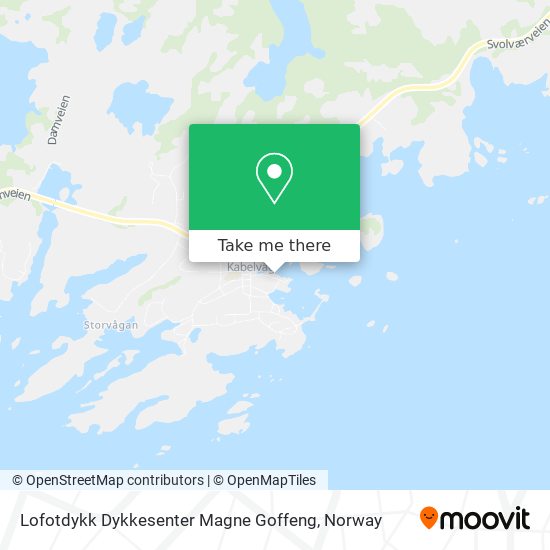 Lofotdykk Dykkesenter Magne Goffeng map