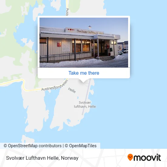 Svolvær Lufthavn Helle map