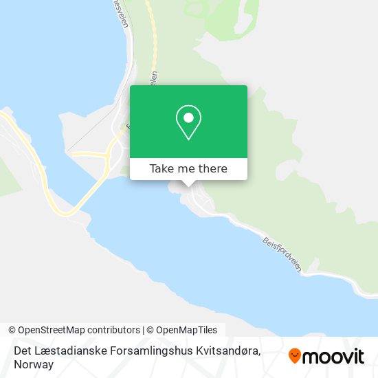 Det Læstadianske Forsamlingshus Kvitsandøra map