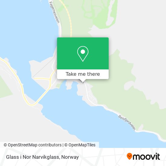 Glass i Nor Narvikglass map