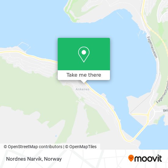 Nordnes Narvik map