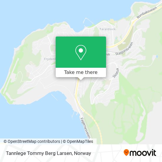 Tannlege Tommy Berg Larsen map