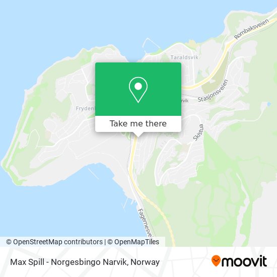 Max Spill - Norgesbingo Narvik map